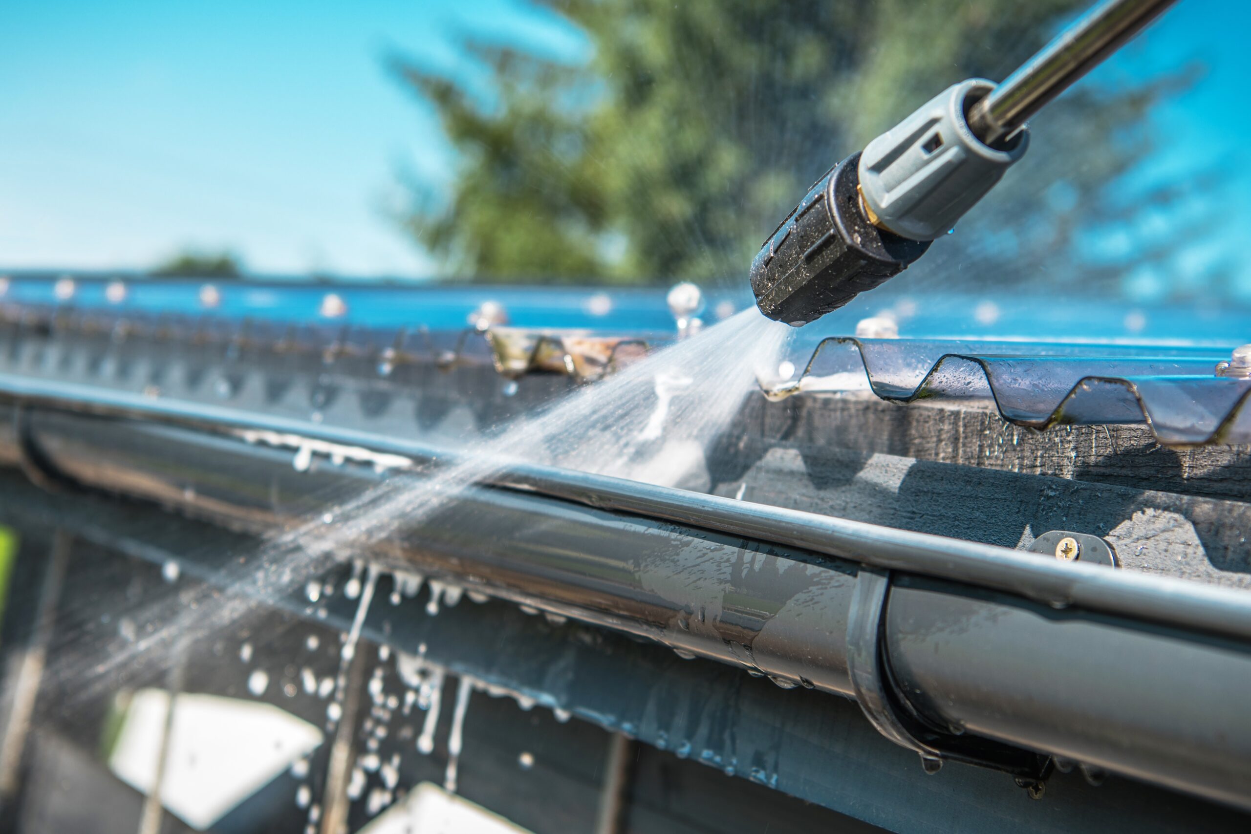 Keep your gutters flowing with 2V Pro Clean Pressure Washing